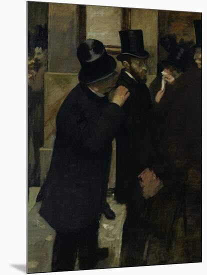 The Stock Exchange, c.1878-Edgar Degas-Mounted Giclee Print