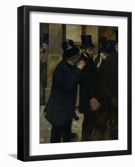 The Stock Exchange, c.1878-Edgar Degas-Framed Giclee Print