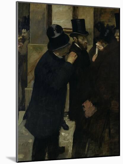 The Stock Exchange, c.1878-Edgar Degas-Mounted Giclee Print