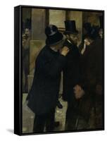 The Stock Exchange, c.1878-Edgar Degas-Framed Stretched Canvas