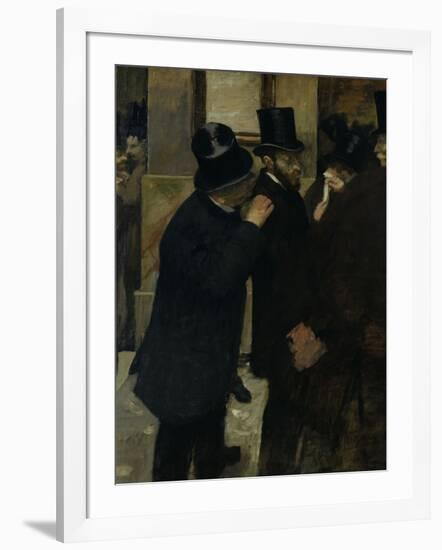 The Stock Exchange, c.1878-Edgar Degas-Framed Giclee Print