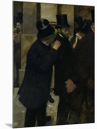 The Stock Exchange, c.1878-Edgar Degas-Mounted Giclee Print