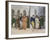 The Stock Exchange, engraved by Rougeron-Vignerot, 1856-Henri Bonaventure Monnier-Framed Giclee Print