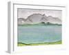 The Stockhorn Mountains and Lake Thun, 1911-Ferdinand Hodler-Framed Giclee Print