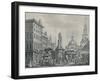 'The Stocks Market, 1738', (1920)-Henry Fletcher-Framed Giclee Print