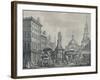 'The Stocks Market, 1738', (1920)-Henry Fletcher-Framed Giclee Print