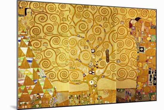 The Stoclet Frieze, Detail: the Expectation, Tree of Life, 1905-1909-Gustav Klimt-Mounted Giclee Print