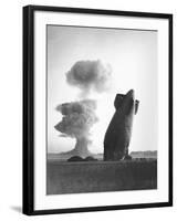 The Stokes Shot Was a 19 Kiloton Explosion Detonated While Suspended from Barrage Balloons-null-Framed Photo