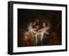 The Stolen Kiss, c.1760-Jean-Honore Fragonard-Framed Giclee Print