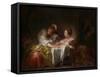 The Stolen Kiss, c.1760-Jean-Honore Fragonard-Framed Stretched Canvas