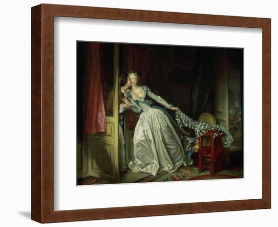 The Stolen Kiss-Jean-Honoré Fragonard-Framed Giclee Print