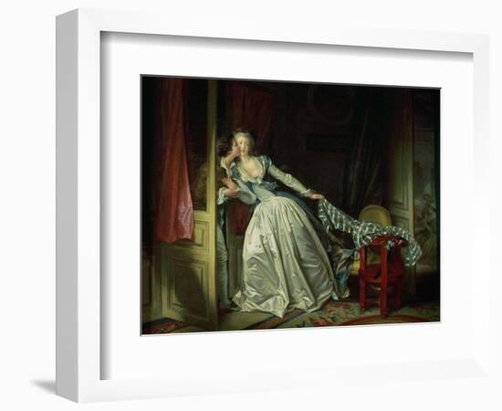 The Stolen Kiss-Jean-Honoré Fragonard-Framed Giclee Print