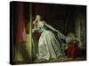 The Stolen Kiss-Jean-Honoré Fragonard-Stretched Canvas