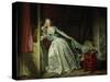 The Stolen Kiss-Jean-Honoré Fragonard-Stretched Canvas