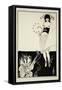 The Stomach Dance, from Salome-Aubrey Beardsley-Framed Stretched Canvas