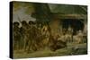 The Stone Age, Returning from a Bear Hunting, 1882-Fernand Cormon-Stretched Canvas
