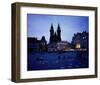 The Stone Bell House and Church of our Lady at Tyn, Old Town Square, Prague, Czech Republic-null-Framed Art Print