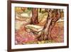 The Stone Bench In The Garden of Saint-Paul Hospital-Vincent van Gogh-Framed Premium Giclee Print