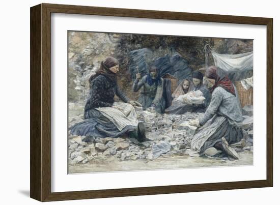 The Stone Breakers, 1897-Adolf Maennchen-Framed Giclee Print