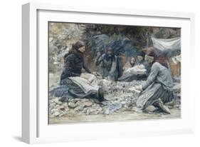 The Stone Breakers, 1897-Adolf Maennchen-Framed Giclee Print