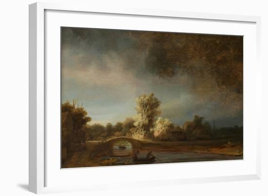 The Stone Bridge-Rembrandt van Rijn-Framed Giclee Print