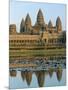 The Stone Causeway Leading to the Angkor Wat Temple in Evening Light, at Siem Reap, Cambodia, Asia-Gavin Hellier-Mounted Photographic Print