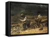 The Stonebreaker-Gustave Courbet-Framed Stretched Canvas