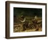 The Stonebreakers (Oil)-Gustave Courbet-Framed Giclee Print