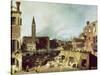 The Stonemason's Yard, C. 1726-30-Canaletto-Stretched Canvas