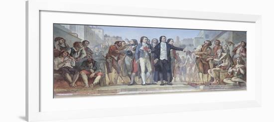 The Stones Were Running Up for a Breton Tale-Charles Barbant-Framed Giclee Print