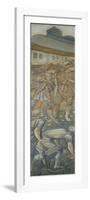 The Stoning of Saint Stephen, One of Three Cartoons for Stained Glass-Edward Burne-Jones-Framed Giclee Print