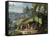 The Stoning of Saint Stephen-Battista Dossi-Framed Stretched Canvas