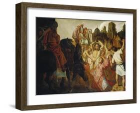 The Stoning of St. Stephen, 1625-Rembrandt van Rijn-Framed Giclee Print