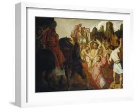 The Stoning of St. Stephen, 1625-Rembrandt van Rijn-Framed Giclee Print