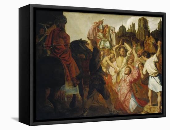 The Stoning of St. Stephen, 1625-Rembrandt van Rijn-Framed Stretched Canvas