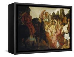 The Stoning of St. Stephen, 1625-Rembrandt van Rijn-Framed Stretched Canvas