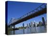 The Storey Bridge and City Skyline Across the Brisbane River, Brisbane, Queensland, Australia-Mark Mawson-Stretched Canvas