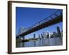 The Storey Bridge and City Skyline Across the Brisbane River, Brisbane, Queensland, Australia-Mark Mawson-Framed Photographic Print