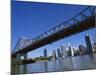 The Storey Bridge and City Skyline Across the Brisbane River, Brisbane, Queensland, Australia-Mark Mawson-Mounted Photographic Print