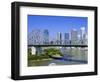 The Storey Bridge and City Skyline, Brisbane, Queensland, Australia-Mark Mawson-Framed Photographic Print