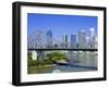 The Storey Bridge and City Skyline, Brisbane, Queensland, Australia-Mark Mawson-Framed Photographic Print