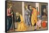 The Stories of St Peter, Detail from Predella of Sacred Conversation-Domenico Ghirlandaio-Framed Stretched Canvas