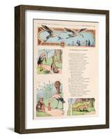 The Stork and the Fox, from the 'Fables' by Jean de la Fontaine-Benjamin Rabier-Framed Giclee Print