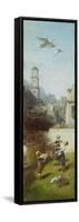 The Stork, ca. 1884/85-Carl Spitzweg-Framed Stretched Canvas