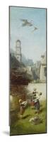 The Stork, ca. 1884/85-Carl Spitzweg-Mounted Giclee Print