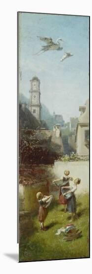 The Stork, ca. 1884/85-Carl Spitzweg-Mounted Giclee Print