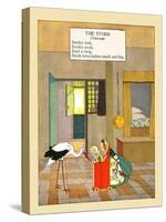 The Stork-Maud & Miska Petersham-Stretched Canvas