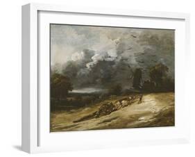 The Storm, 1814-30-Georges Michel-Framed Giclee Print