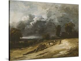 The Storm, 1814-30-Georges Michel-Stretched Canvas