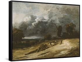 The Storm, 1814-30-Georges Michel-Framed Stretched Canvas